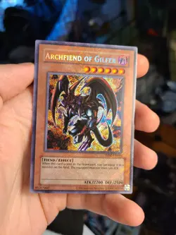 Yugioh Archfiend of Gilfer RP02-EN094 Secret Rare With HOLO BLEED - Image 1