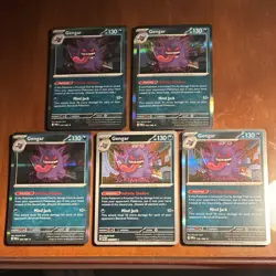 Gengar x5 Holo Pokemon TCG Cards RCL 085/192 Stage 2 Ability Feature English - Image 1