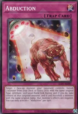 Yugioh! Abduction - ALIN-EN080 - Super Rare - 1st Edition Near Mint, English - Image 1