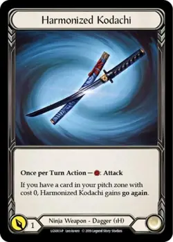 Flesh and Blood FAB Harmonized Kodachi NM 1st EditionCold Foil Promos - Image 1