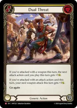 Flesh and Blood FAB Dual Threat NM 1st EditionRainbow Foil The Hunted - Image 1