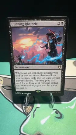 Cunning Rhetoric 864 Rare Commander Masters Magic: The Gathering Lightly Played - Image 1