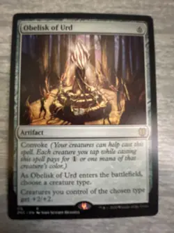MTG Obelisk of Urd Commander: Zendikar Rising - FREE SHIPPING - Image 1
