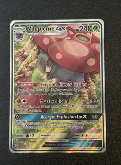Pokemon TCG Vileplume GX 211/236 Cosmic Eclipse Full art Near Mint - Image 1