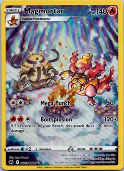 Magmortar GG03/GG70 Holo Crown Zenith Galarian Gallery Pokemon NM - Image 1