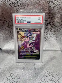 Pokemon Mew V 251/264 Fusion Strike Full Art Ultra Rare Holo PSA 9 - Image 1