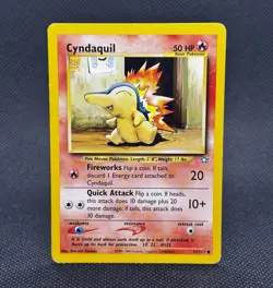 CYNDAQUIL POKEMON NEO GENESIS 56/111 COMMON HP UNLIMITED - Image 1