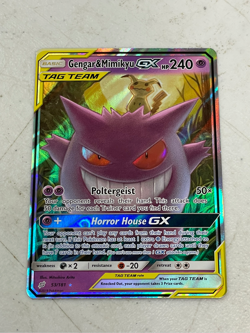 2019 Pokemon Sun Moon Team Up Gengar Mimikyu GX Full Art #53/181 NM - Image 1