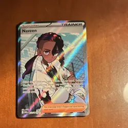 Pokemon TCG Naveen 112/088 POR Trainer-Supporter Full Art Holo EN - Image 1