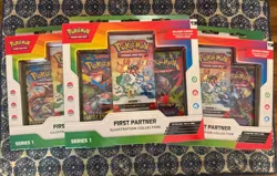 Pokemon TCG First Partner Illustration Collection Series x 3 New Sealed - Image 1
