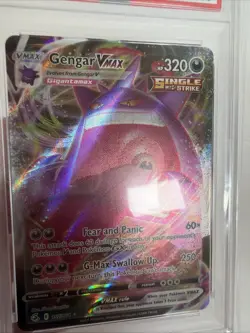 2021 Pokemon SWSH Fusion Strike Vmax Gengar 157/264 PSA 9 Mint - Image 3