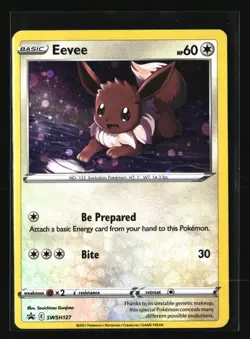 Pokemon EEVEE SWSH127 Cosmos Holo (2021 Sword Shield Black Star Promo) NM/Mint - Image 1