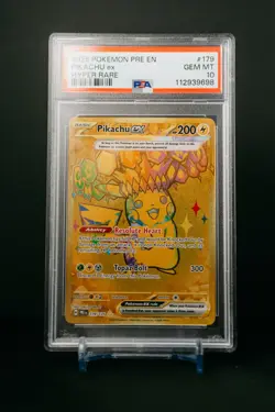 Pikachu ex 179/131 Hyper Rare - 2025 Pokemon TCG Prismatic Evolutions - PSA 10 - Image 1
