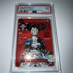 PSA 9 Monkey D Luffy ST21-014 One Piece Magazine Vol. 20 Promo SR Japanese MINT - Image 1