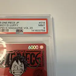 PSA 9 Monkey D Luffy ST21-014 One Piece Magazine Vol. 20 Promo SR Japanese MINT - Image 4