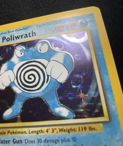 Poliwrath 013/102 Base Set Holo Rare Pokemon Card WOTC TCG - NM - Image 5