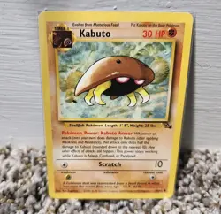 Kabuto - Fossil Set - 50/62 - Common - Pokemon Card - Unlimited Edition LP - Image 1