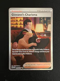 Pokemon Card TCG - Giovanni's Charisma 204/165 - S&V 151 - SIR English - Image 1