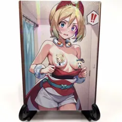 PokeGirl Irida Sexy Hot Anime Waifu Girl Doujin Lewd Goddess Story Holo Art Card - Image 2