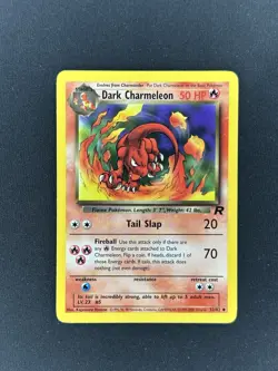 Dark Charmeleon 32/82 Team Rocket Uncommon Regular Pokemon Card 2000 English - Image 1