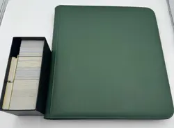 Dex Protection Zipper 12-Pocket Binder Green + Pokemon Collection & Bulk Lot - Image 1
