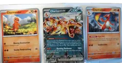 Charizard GX Pokemon Card Set Charmander Charmeleon Evolution Holo Charizard Ex - Image 1