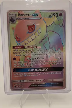 Pokemon Banette GX Rainbow Rare Full Art Holo SM-Celestial Storm 174/168 190 HP - Image 1