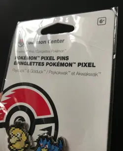 Golduck Psyduck Pixel Pin Badge Pokemon Centre UK 2021 Metal NEW - Image 4