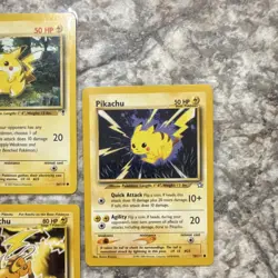 Pokemon TCG 5 Card Lot - Pikachu, Raichu, Lt. Surge's Pikachu - Image 4