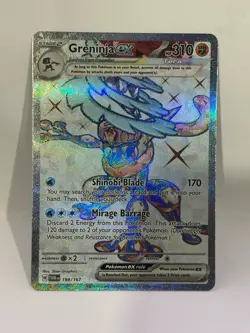 Pokemon Greninja EX SV06 198/167 Full Art Holo Ultra Rare Card - Image 2