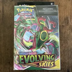 Sealed 3 Pack Evolving Skies Hanger Box Pokemon TCG Sword & Shield booster 820650851551 - Image 1