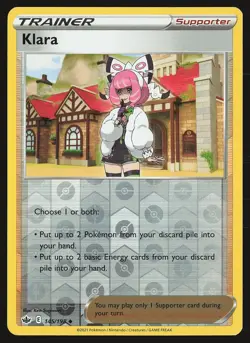 SWSH06: Chilling Reign Klara #145/198 Reverse Holo Pokemon Card - Image 1