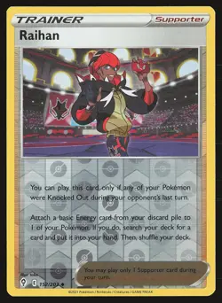 SWSH07: Evolving Skies Raihan #152/203 Reverse Holo Pokemon Card - Image 1