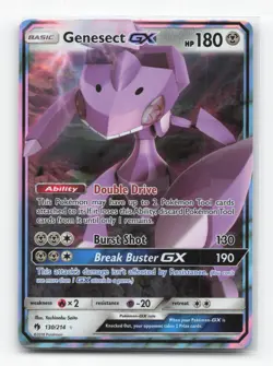 Pokemon TCG - Genesect GX 130/214 Near Mint Holo GX Rare Lost Thunder - Image 1