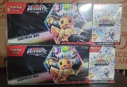 2x Costco Pokemon Prismatic Evolutions - Surprise box & booster bundle 20 packs! - Image 1