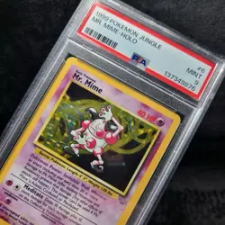 Pokemon Mr. Mime PSA 9 Jungle Unlimited Holo #6 English TCG - Image 3