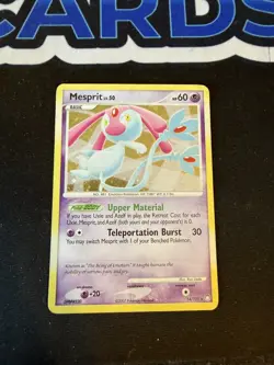 Pokemon TCG Mesprit 14/123 Diamond Pearl Mysterious Treasures Holo - DMG - Image 1