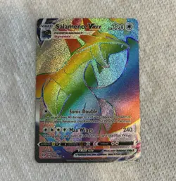 Pokemon Salamence VMAX Secret Rare Full Art Holo Darkness Ablaze 320 HP 194/189 - Image 1