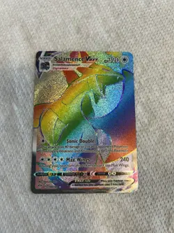 Pokemon Salamence VMAX Secret Rare Full Art Holo Darkness Ablaze 320 HP 194/189 - Image 2