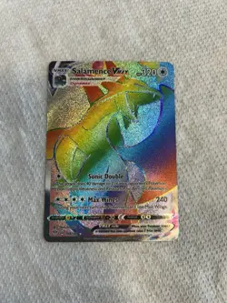 Pokemon Salamence VMAX Secret Rare Full Art Holo Darkness Ablaze 320 HP 194/189 - Image 4