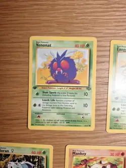 Pokemon 1st Edition JUNGLE Lot - 5x Common Cards WOTC 1999 - Venonat Mankey NM - Image 2