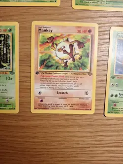 Pokemon 1st Edition JUNGLE Lot - 5x Common Cards WOTC 1999 - Venonat Mankey NM - Image 5