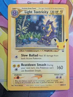 Light Toxtricity 2021 Celebrations Black Star Promo SWSH137 Pokemon Card LP - Image 1