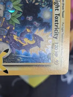 Light Toxtricity 2021 Celebrations Black Star Promo SWSH137 Pokemon Card LP - Image 3