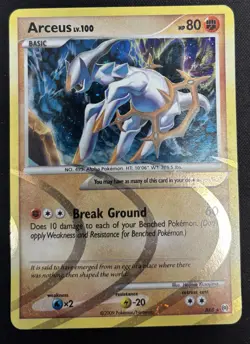 Pokemon Arceus AR8 Arceus Holo Rare Basic 80 HP Break Ground 2009 TCG Card - Image 1