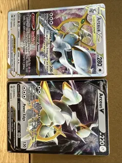 Pokemon TCG METAL CARD Arceus VSTAR 123/172 + ArceusV 122/172 Two card set LP - Image 2