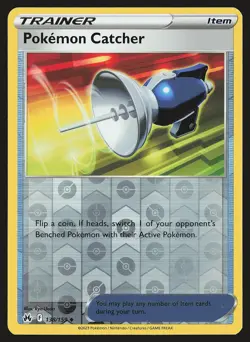 Crown Zenith Pokemon Catcher #138/159 Reverse Holo Pokemon Card - Image 1