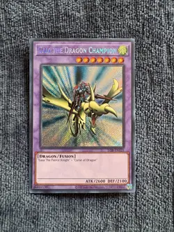 Yugioh Gaia the Dragon Champion LOB-EN125 Secret Rare 25th Anniversary NM - Image 1