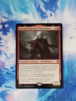 MTG Baeloth Barrityl, Entertainer FOIL - CLB Commander Legends: Baldur's - NM - Image 1