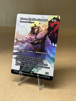 Minwu, Rebellion Strategist 0025 FOIL Borderless Final Fantasy MTG English - Image 2